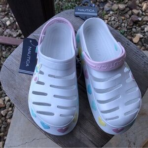 Girls Nautica River Edge Sandals Clogs Size 3 Water Beach Slip On Casual Shoes